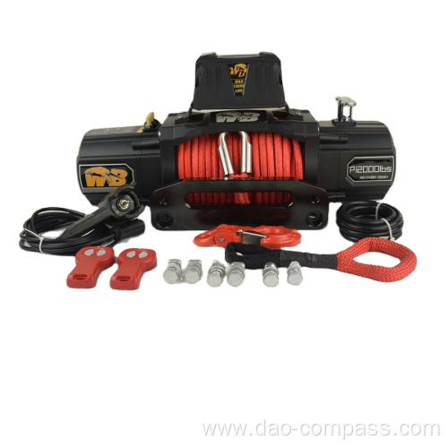 12V DC electric winch 4x4